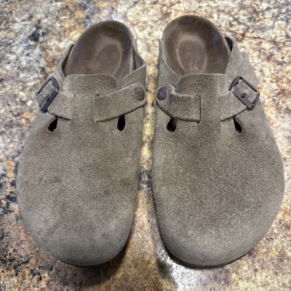 Birkenstock Boston Women's Size 8 US 39 EU Taupe Clogs Soft Footbed Narrow